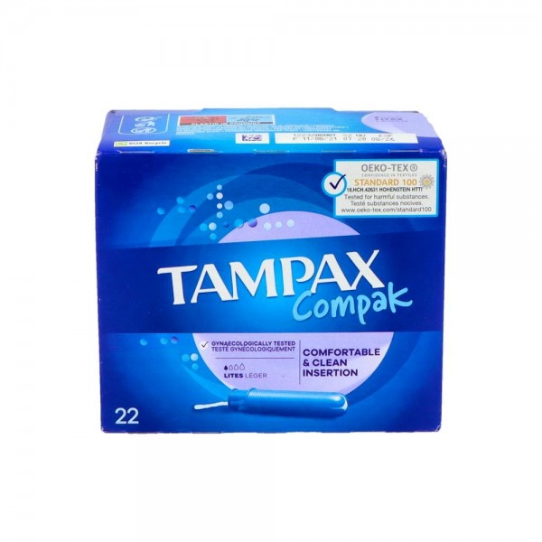 Tampon Tampax Compak Lites 22 U