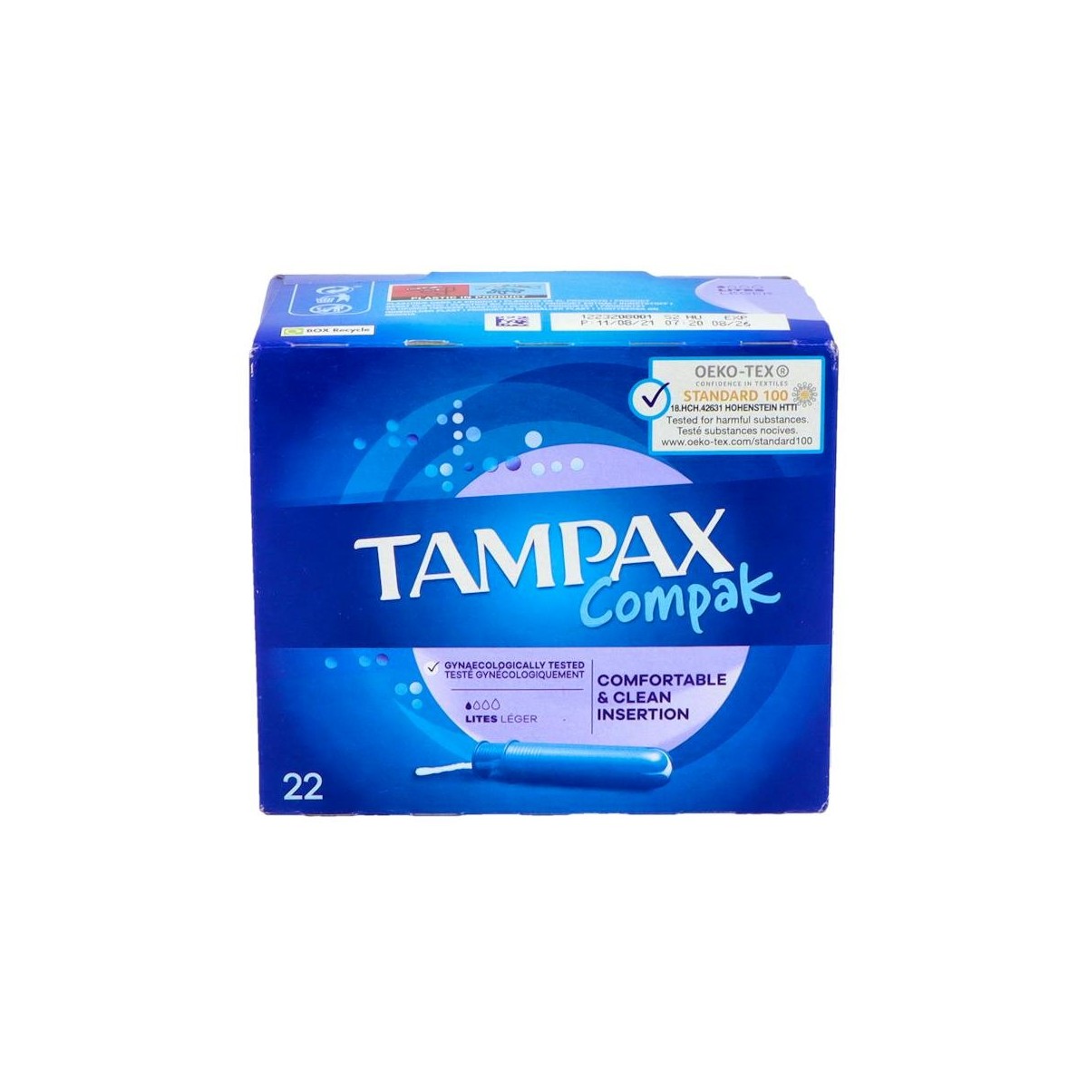 Tampon Tampax Compak Lites 22 U