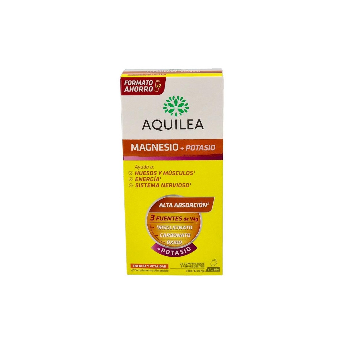 Aquilea Magnesio+ Potasio Duplo 28 Comp Eferv