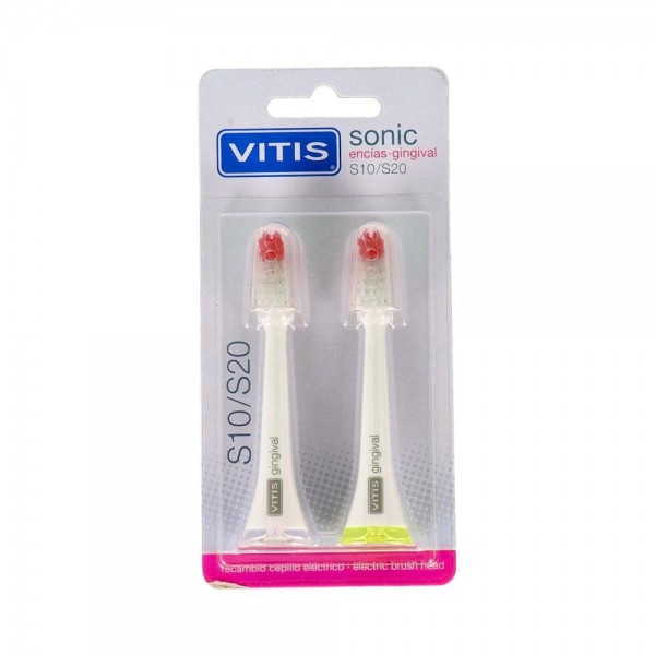 Recambio Cepillo Elec Vitis Sonic S10/S20 Gingival 2 U