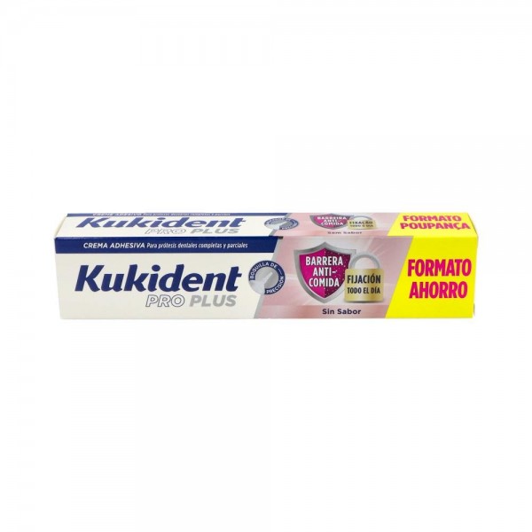 Kukident Pro Plus Barrera Anticomida Sin Sabor 57G