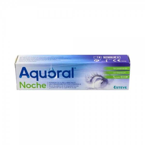 Aquoral Noche Pda Ocular Lubricante 5 Gr