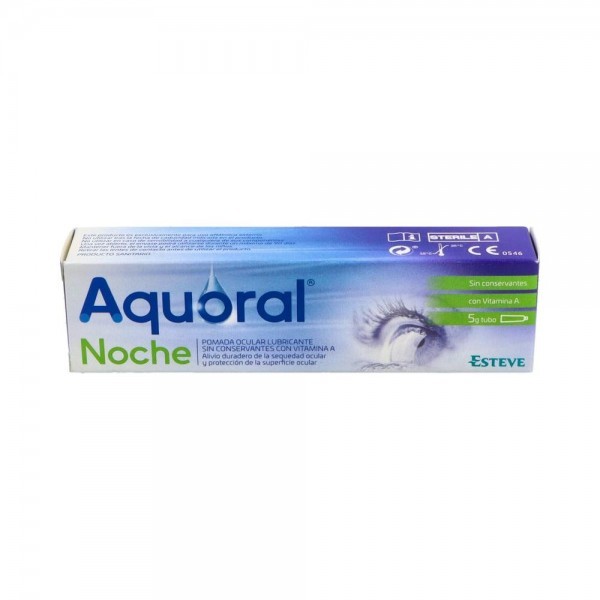 Aquoral Noche Pda Ocular Lubricante 5 Gr