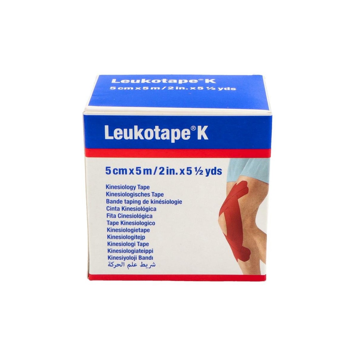 Leukotape-K Cinta Adh 5Mx5Cm Rojo