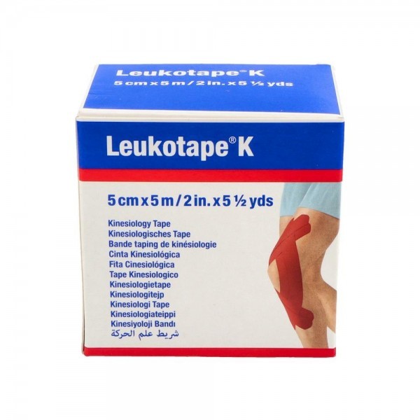 Leukotape-K Cinta Adh 5Mx5Cm Rojo