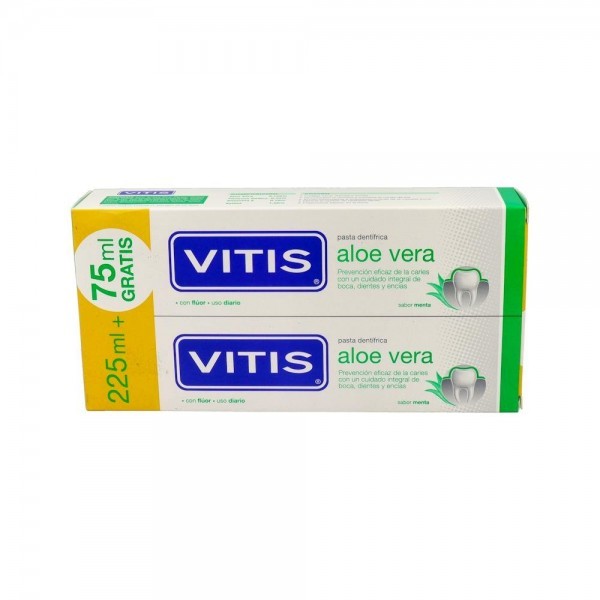 Vitis Aloe Vera Menta Pack Pasta 2 X 150 Ml (75 Ml Gratis)
