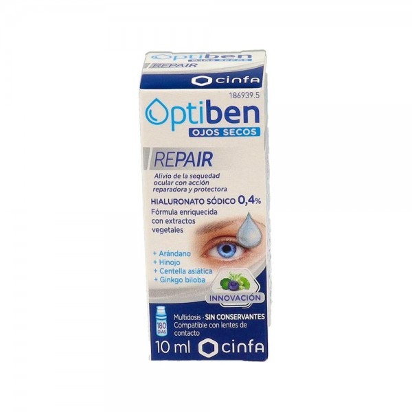 Optiben Ojos Secos Repair 10 Ml Frasco