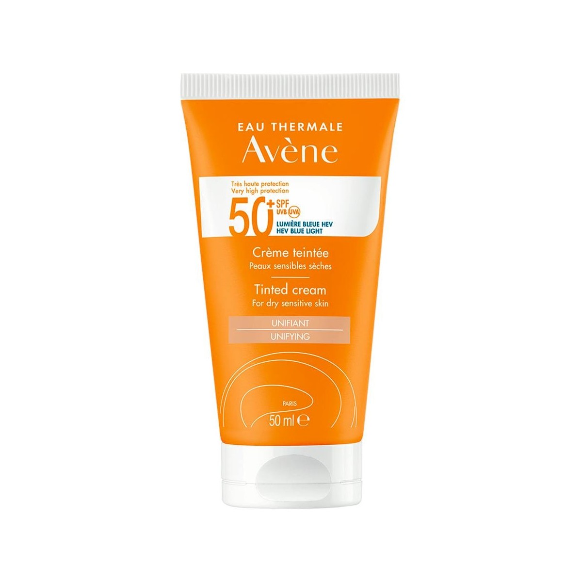 Avène Crema Solar SPF50+ con Color 50ml