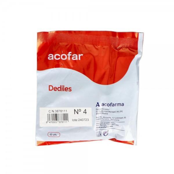 Dediles Acofar N 4 12 Unid (Larg) 70 Mm X 20 Mm (Diam)