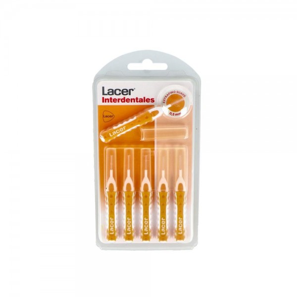 Cepillo Interdental Lacer Extrafino Recto Suave Naranja 6 U