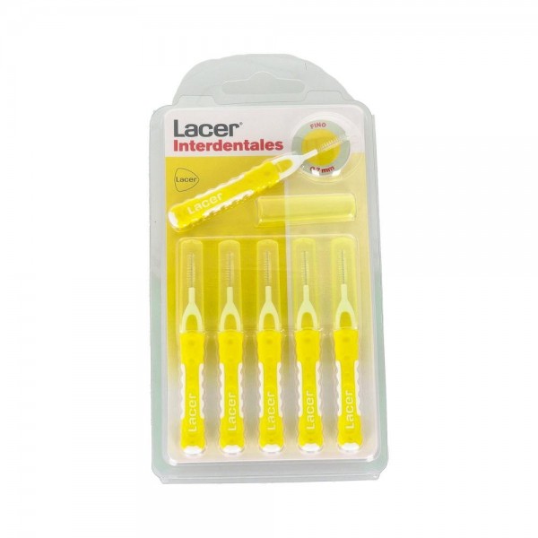 Cepillo Interdental Lacer Fino Recto Amarillo 6 U