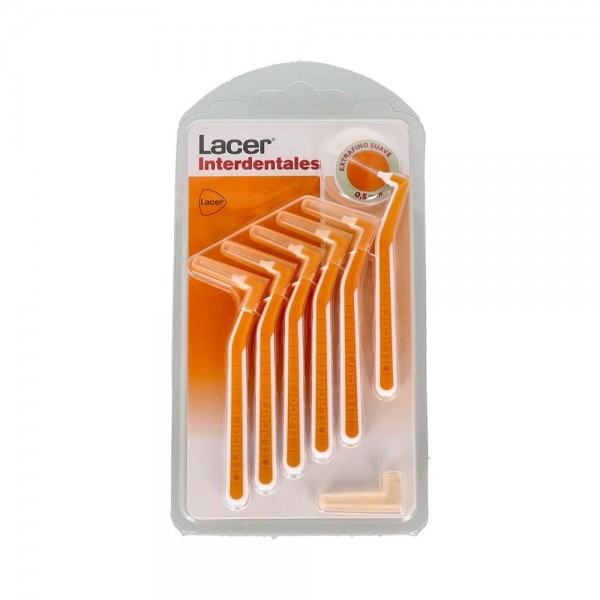 Cepillo Interdental Lacer Extrafino Angu Suave Naranja 6 U