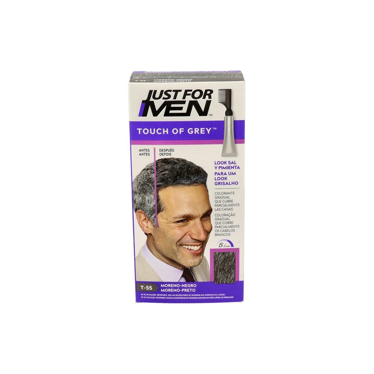 Touch Of Grey Tono Moreno Negro 40 G