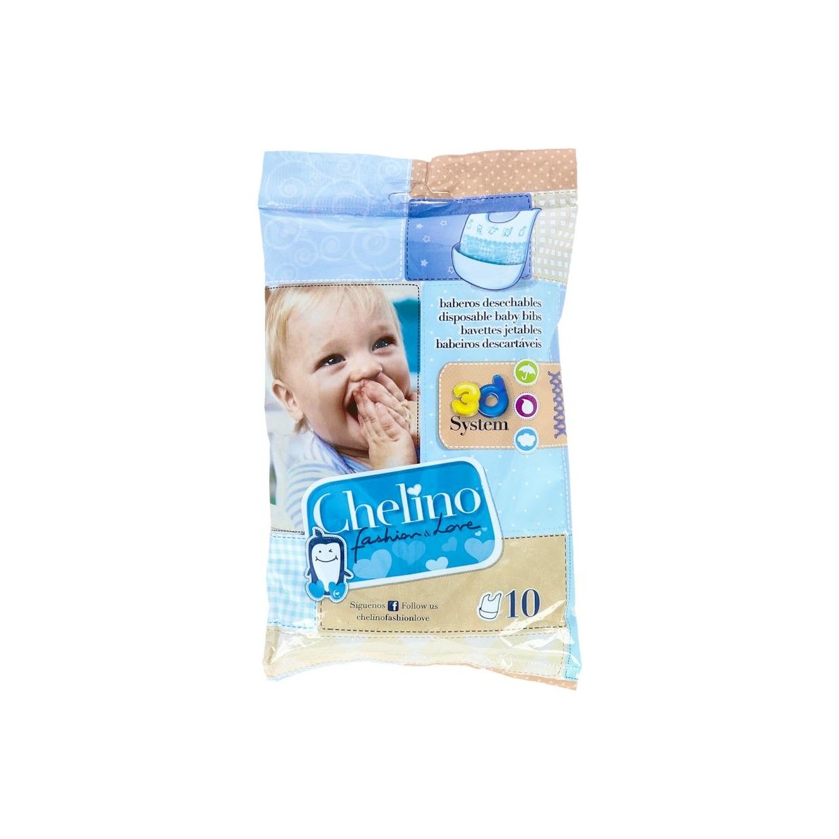 BABERO CHELINO FAHION&LOVE DESECHABLE 10 UN