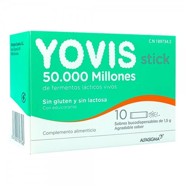 YOVIS STICK 10 Sobres bucodispersable