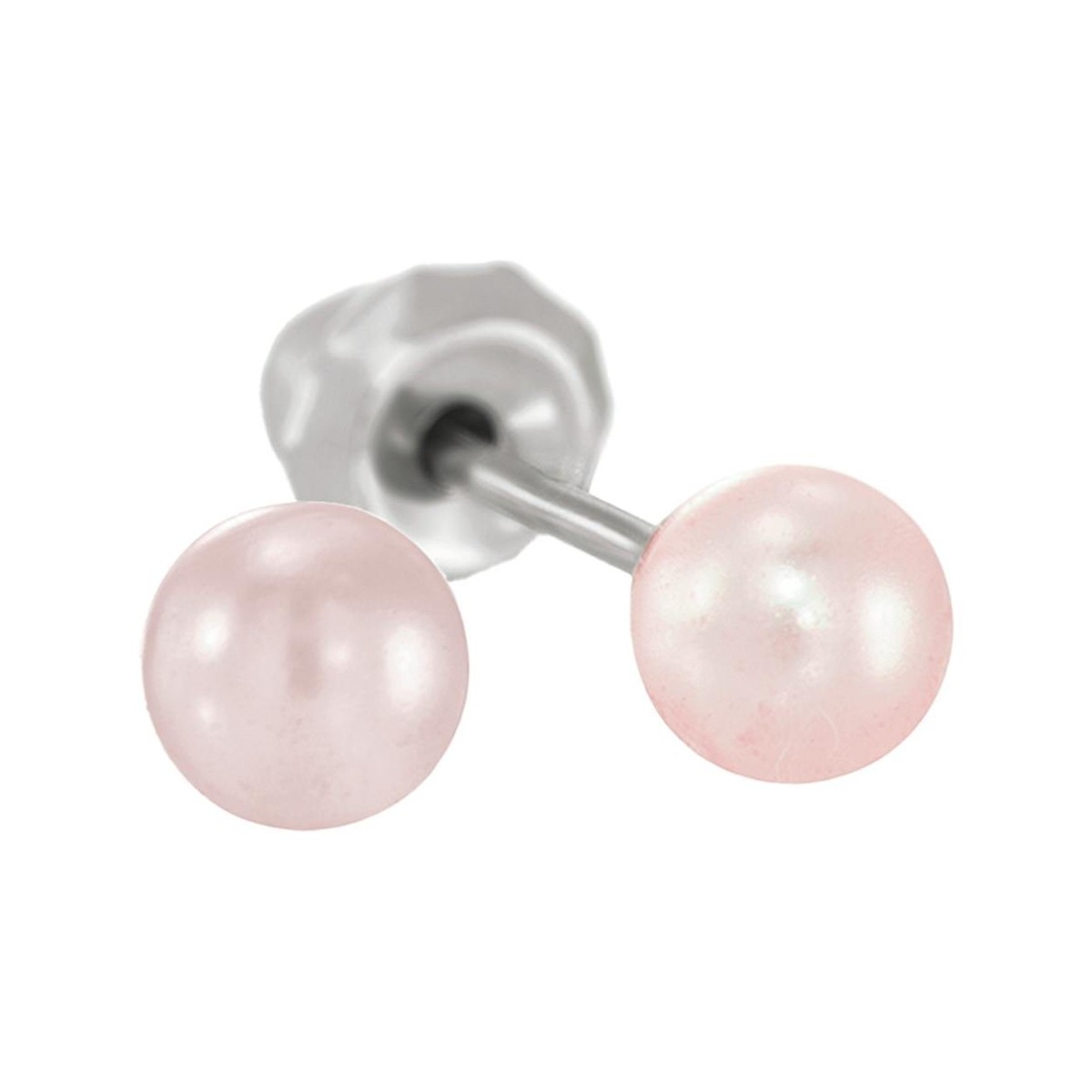 Pendiente Prim Inv 555C Tit-Bola Rosa 4 Mm