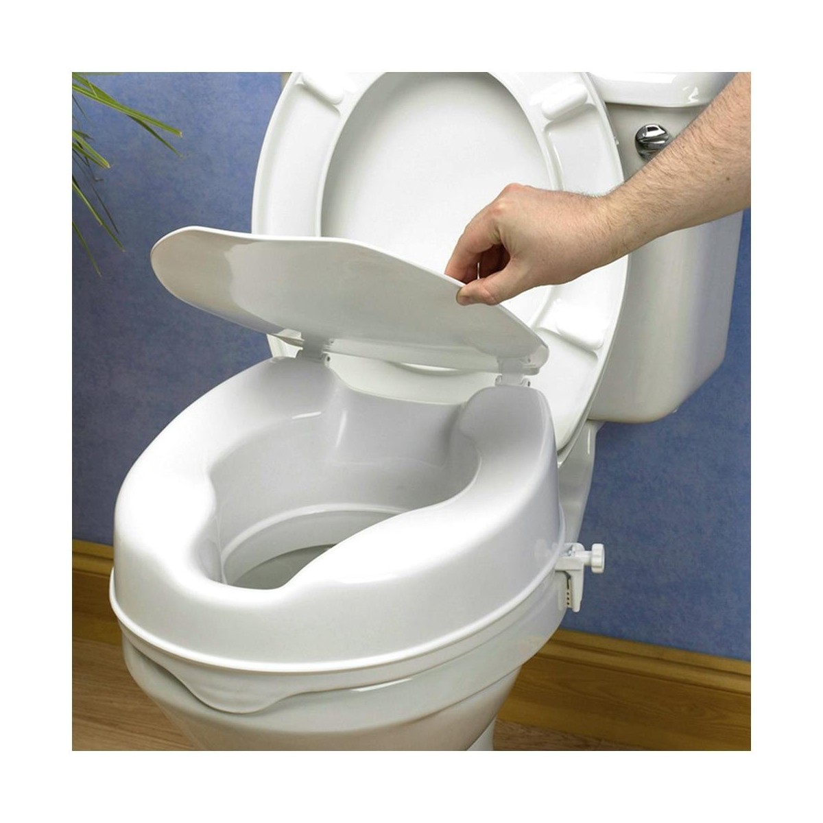 Elevador Wc Ayuda Din Alza/Asiento 10 Cm C/Tapa...