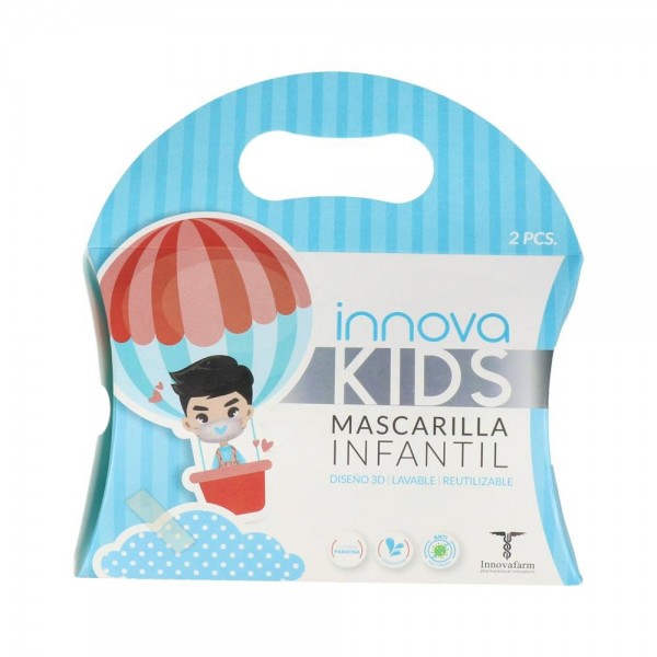 Mascarilla Innovakids Inf Reut 5-10 Años Azul 2 Un