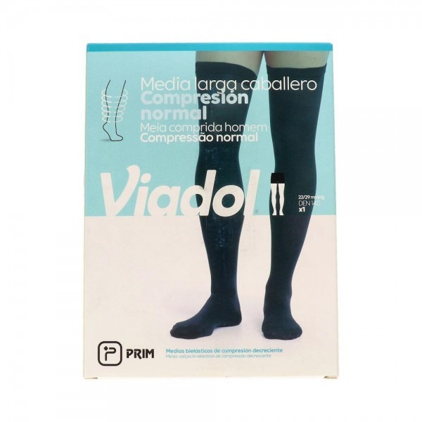 Media Larga Viadol Caball Compr Normal Sujecion Silic Negr T 3