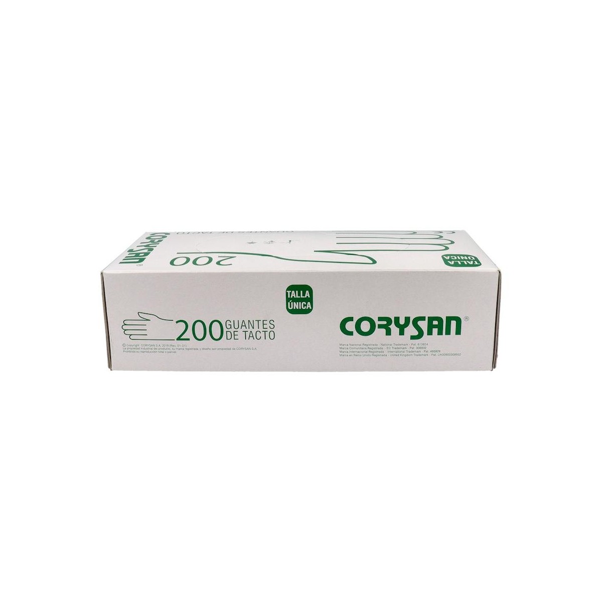 Corysan Guantes Plastico Tacto T/U 200 Un