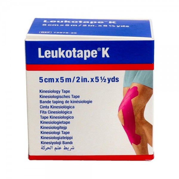 Leukotape Vendaje Neuromuscul K Rosa 5Cm X 5M