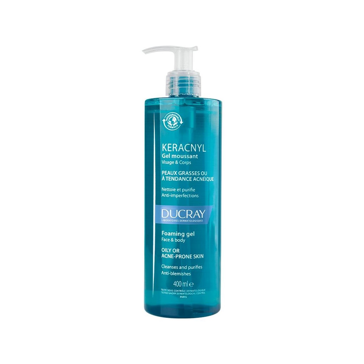 Ducray Keracnyl Gel limpiador piel grasa o...
