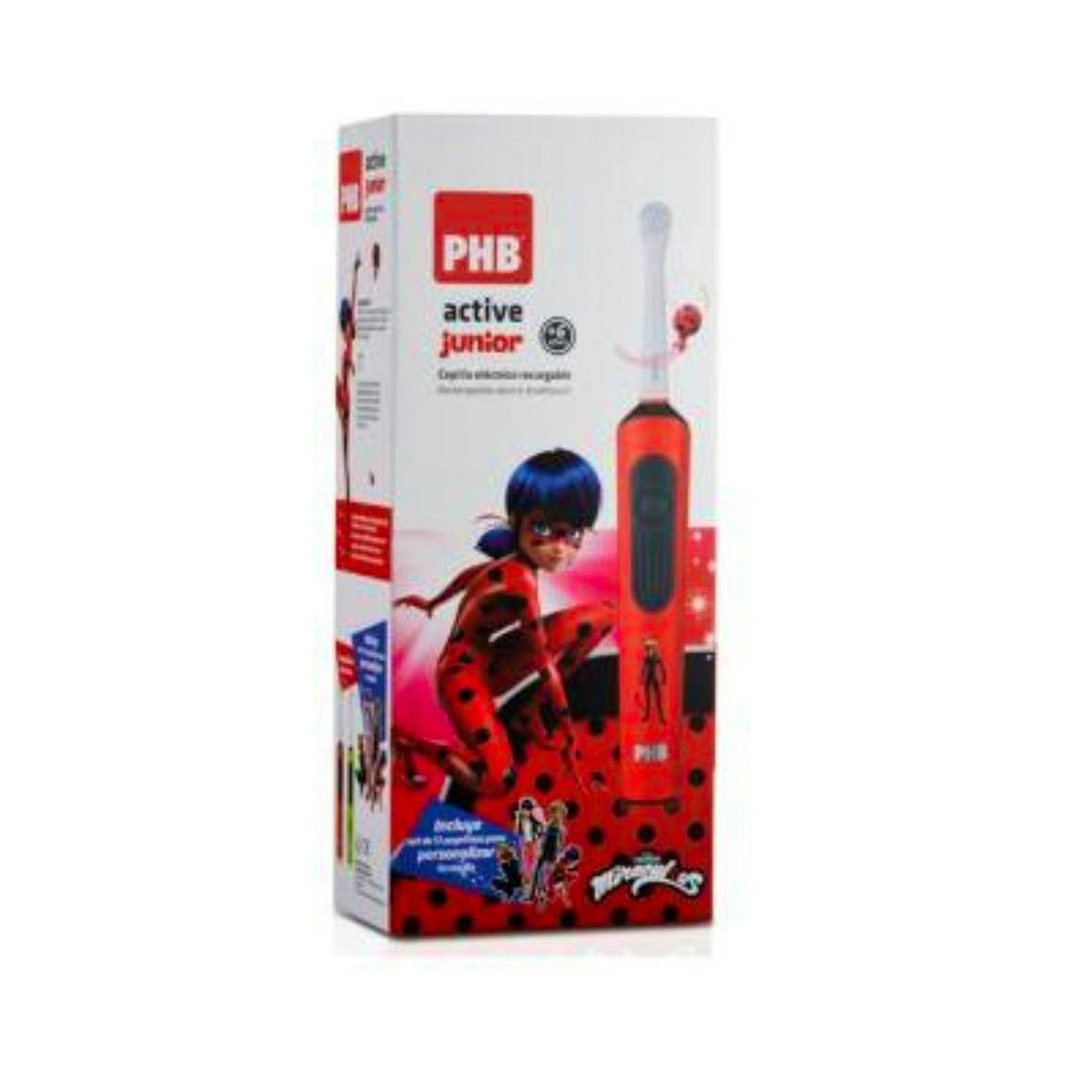 Cepillo Elec Phb Junior Ladybug +6 Años Rojo/Verde