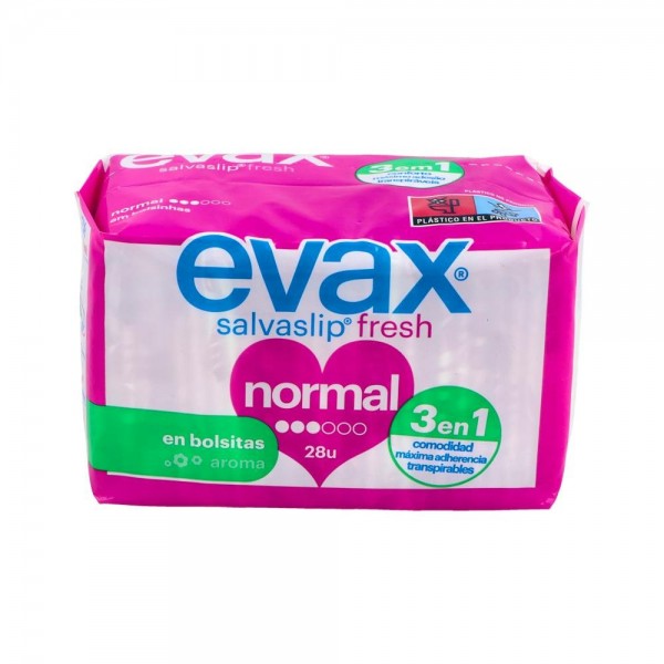 Salvaslip Evax Normal Fresh Plegado 28