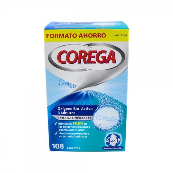 Corega Oxigeno Bio-Activo 108 Tab