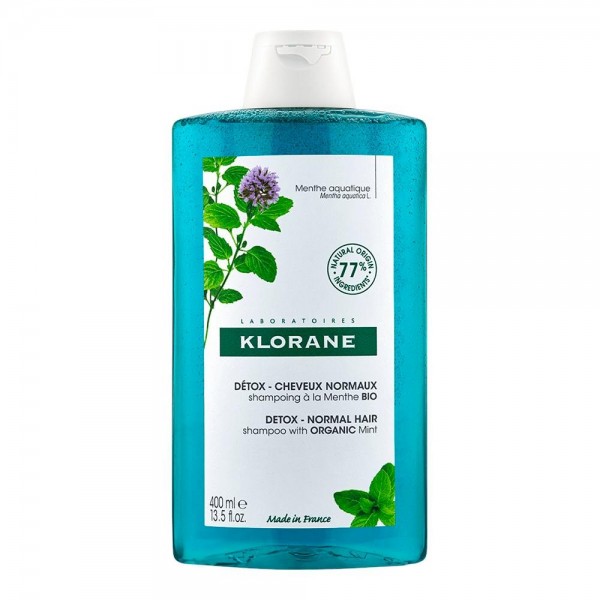 Klorane Champú détox a la Menta BIO - Détox - Cabello...