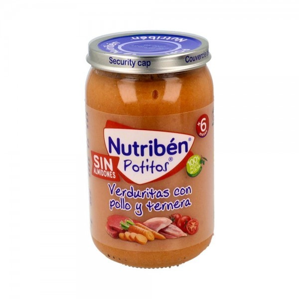 Nutriben Potito Pollo Ternera Verduritas 235 G +6 M