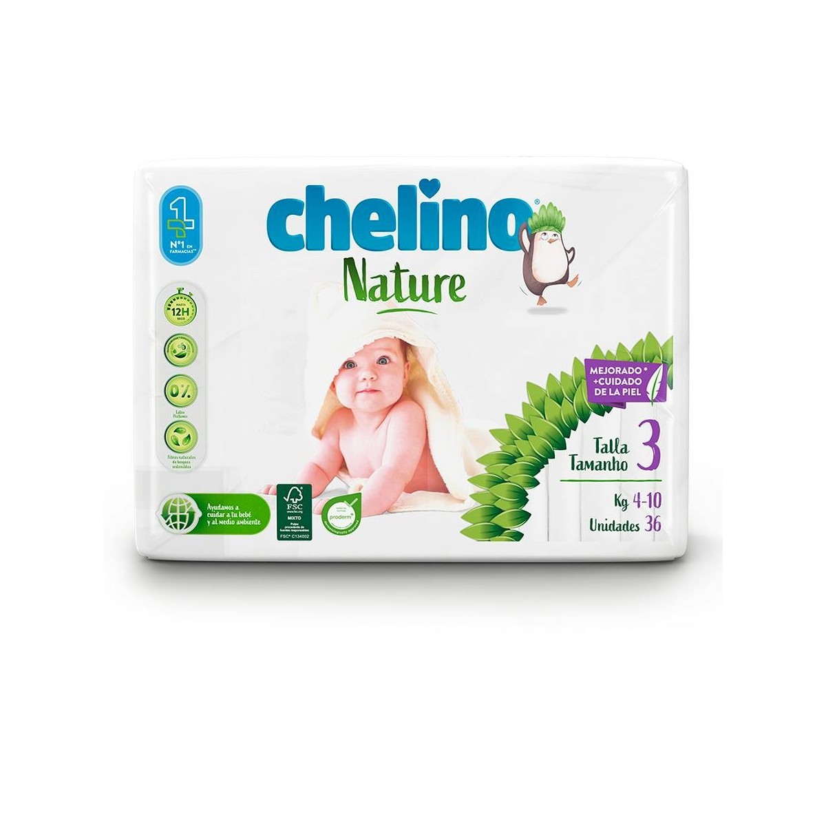 Chelino Nature T-3. De 4 A 10 Kg. Bsa. 36 U.