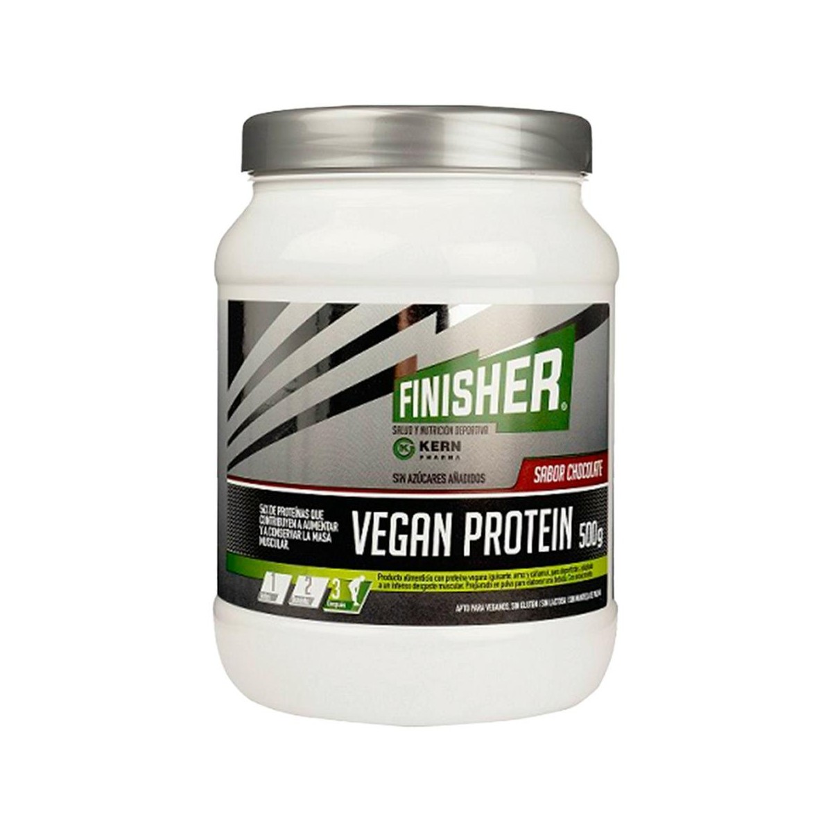 Finisher Vegan Protein Bote 500 Gr Sabor Chocolate
