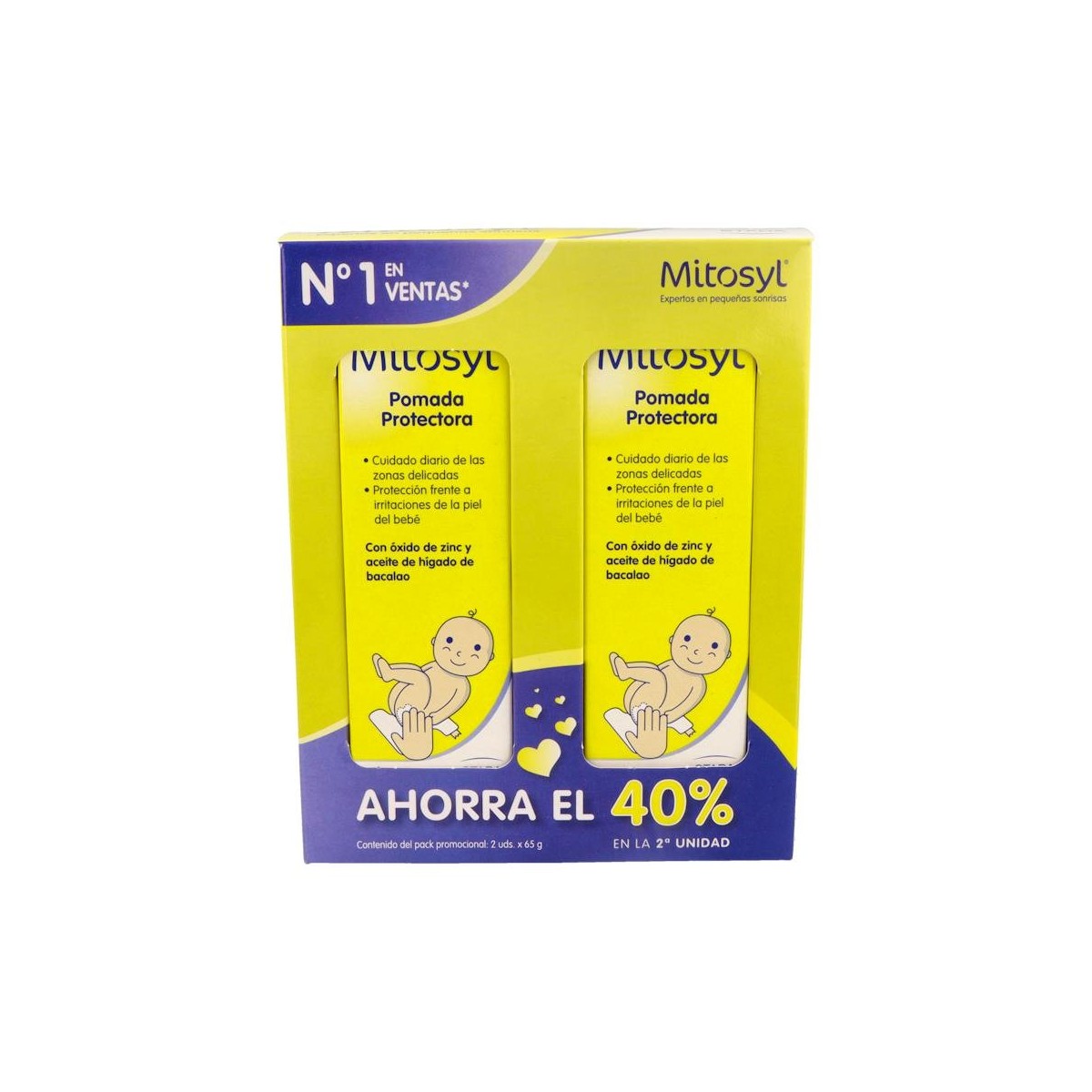 Mitosyl Pomada Protectora 2 Tubos 65 G