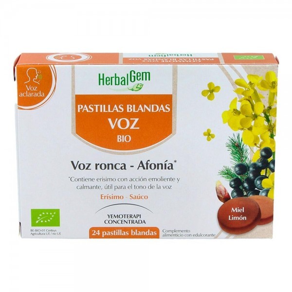 Herbalgem Pastillas Blandas Para La Voz 24Gominolas Bio