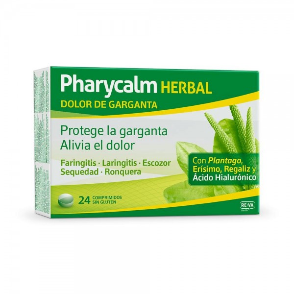 PHARYCALM Herbal Dolor De Garganta 24 Comp