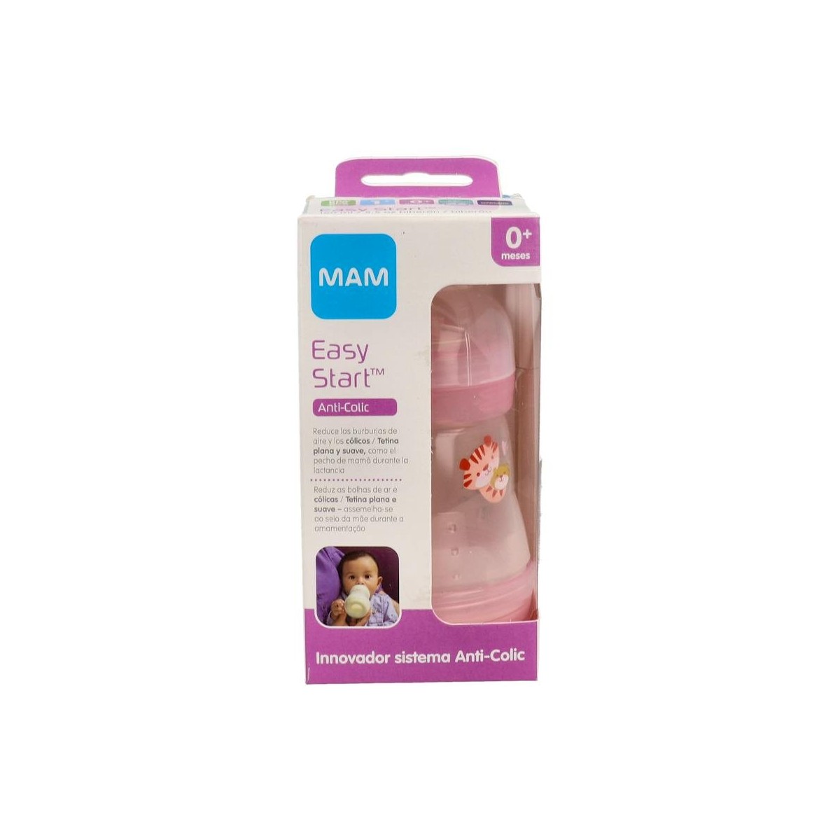 Biberon Mam Anti-Colic 160 Ml - Rosa