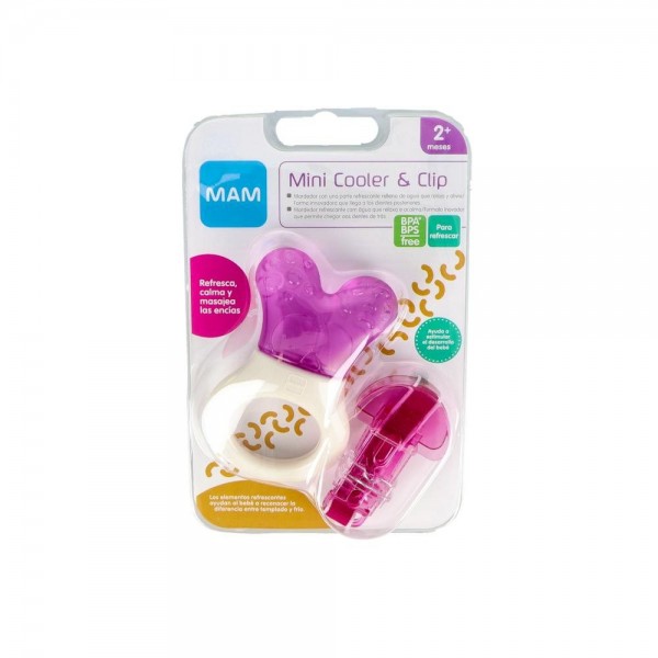 Mam Mordedor Mini Cooler & Clip Rosa