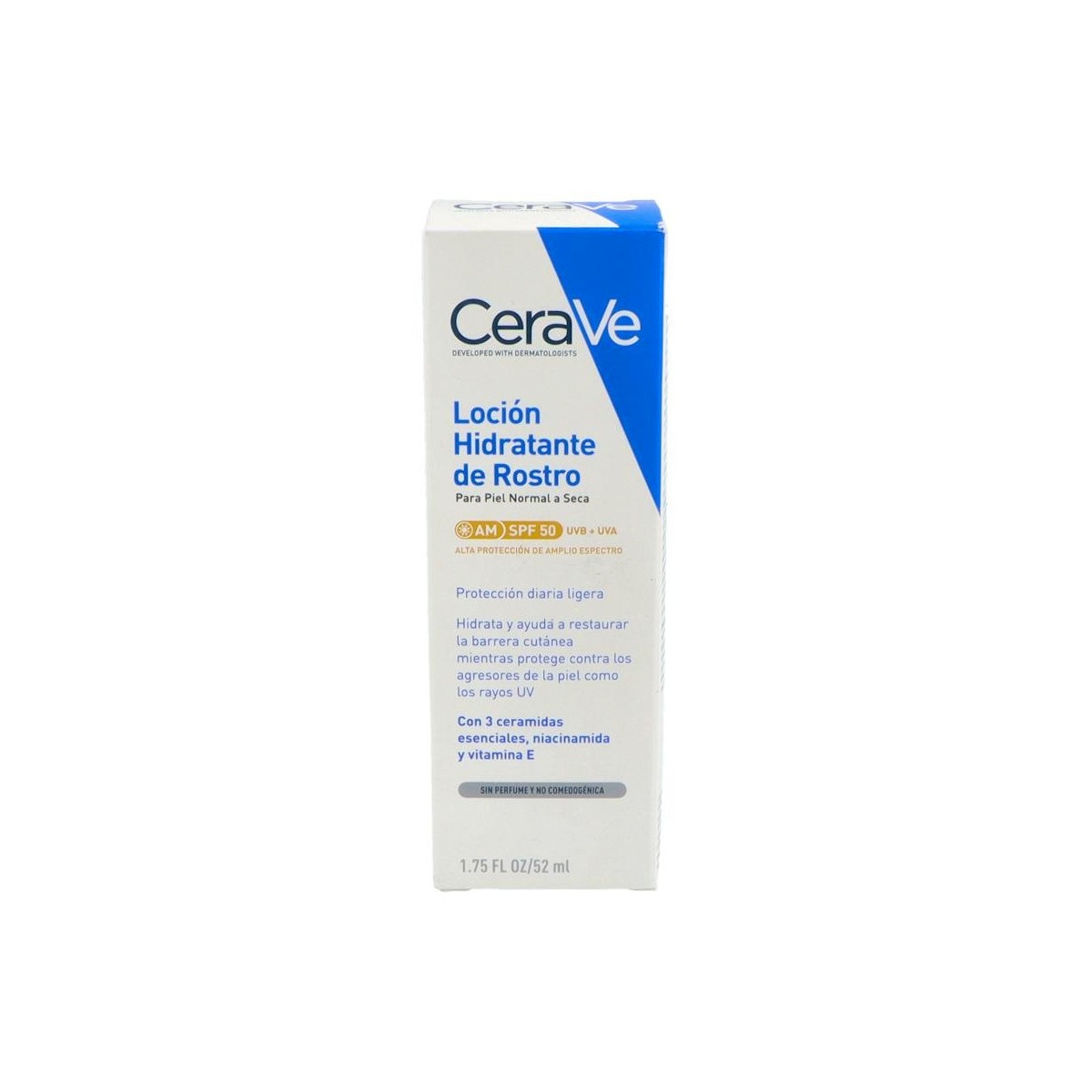 Cerave Locion Hidratante De Rostro Spf 50 52 Ml