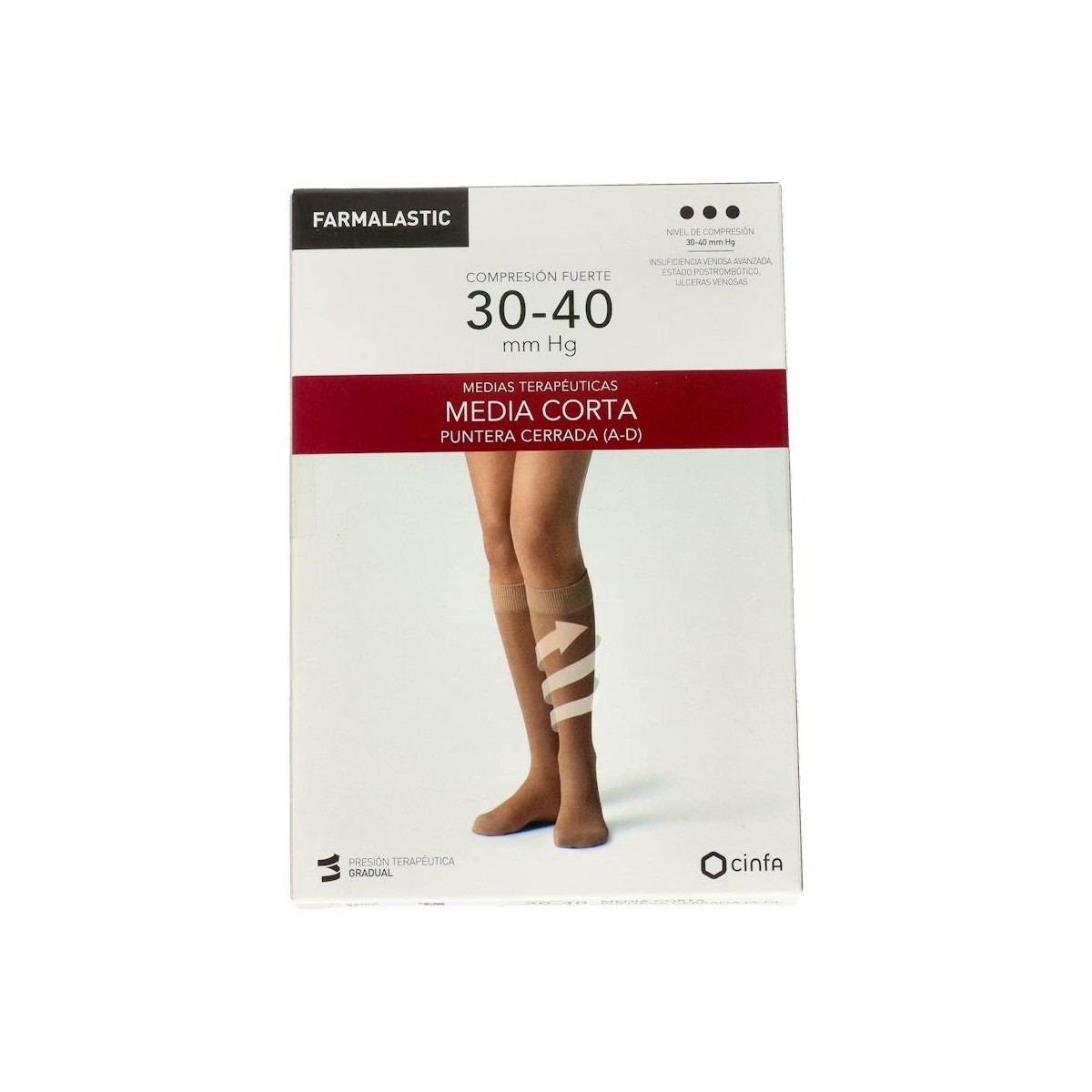 Media Farmal Cor Fte C/Punt Beig T/M 1 Un