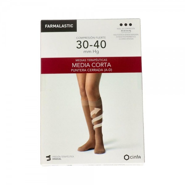 Media Farmal Cor Fte C/Punt Beig T/M 1 Un