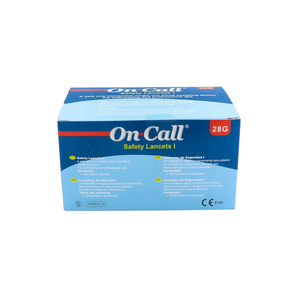 On Call Lancetas de Seguridad 100 unidades...