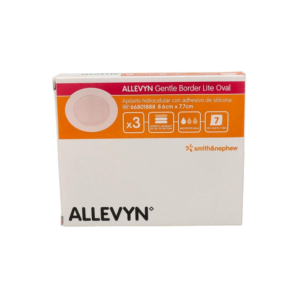 Aposito Allevyn Gentle Border Lite Oval 8,6 X...