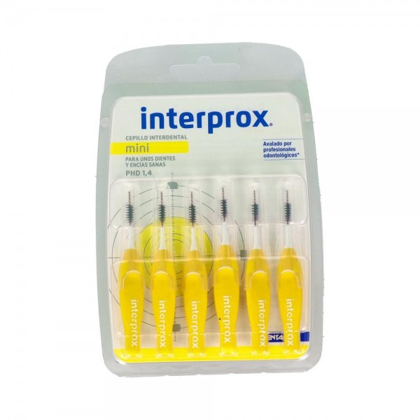 Cepillo Interdental Interprox 4 G Mini Recto Amarillo 6 U