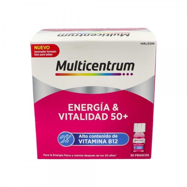 Multicentrum Energia & Vitalidad 50+ 30 Fras 7 Ml Frambuesa