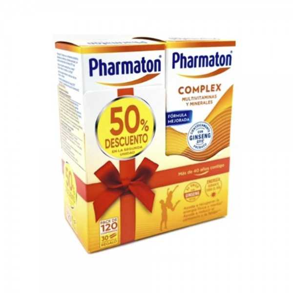 Pharmaton Complex 120 comprimidos (60 + 60) · Multivitamínico + Ginseng