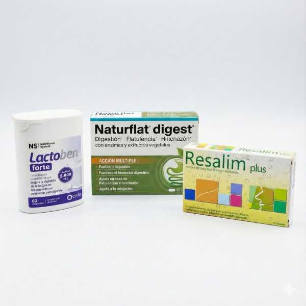 Pack Digestión Total: Lactoben Forte + Resalim Plus + Naturflat