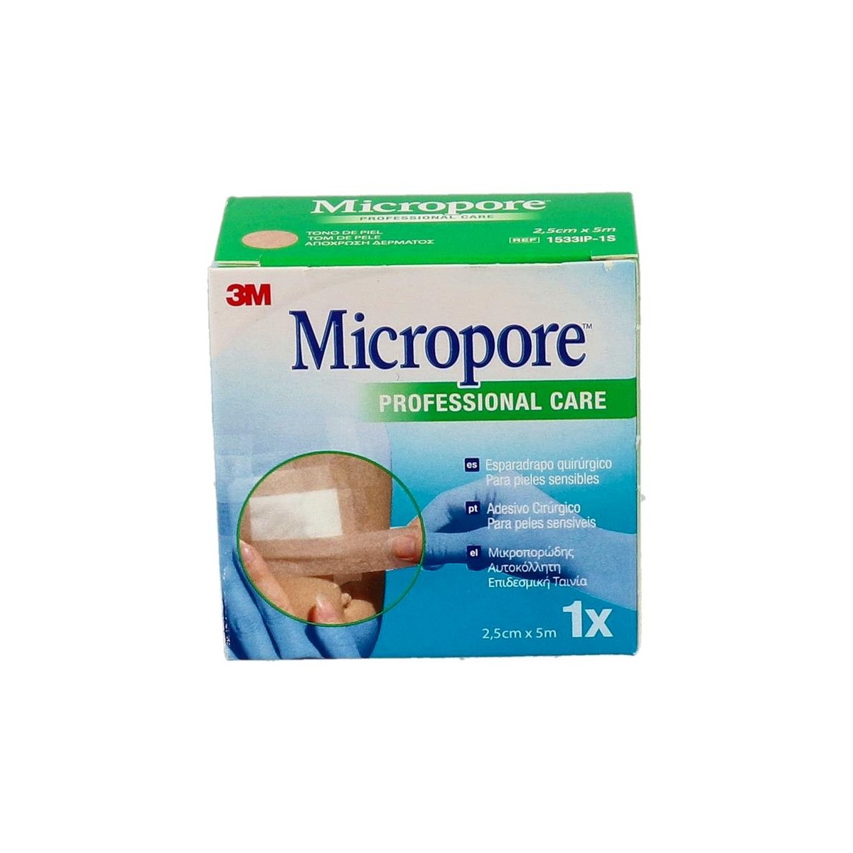 Esparadrapo Micropore Piel 5X 2,5