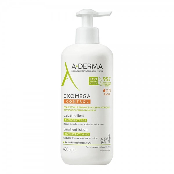 A-Derma Exomega Control Loción emoliente antiirritación...