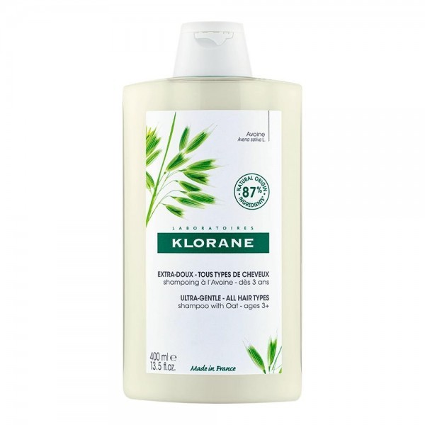 Champú extra suave a la leche de Avena Todo tipo de cabello 400ml